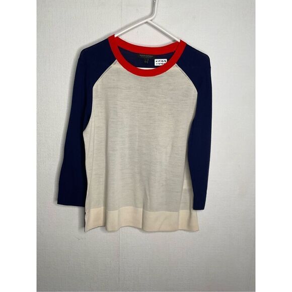 Banana‎ Republic Sweater Women’s Large Wool Crew Raglan Lng Sleeve Pullover - Picture 1 of 7